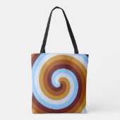 Herbstliche Fuchsspirale Tasche (Rückseite)