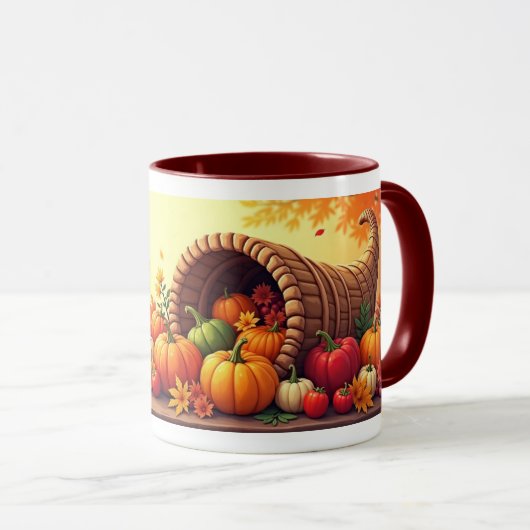 Herbstliche Fülle Tasse (VorderseiteRechts)