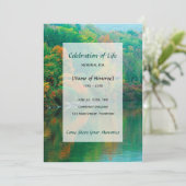 Herbstliche Gedenkfeier am See Einladung (Stehend Vorderseite)