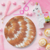 Herbstliche Gefärbte Krawatte | Erntedank Friendsg Pappteller (Party)