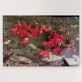 Herbstliche Gefühle, rote Blätter auf einem Baum - Puzzle (Horizontal)