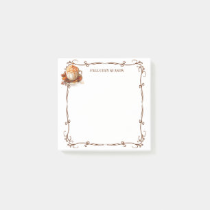 Herbstliche gemütliche Saison Post-it-Notes Post-it Klebezettel