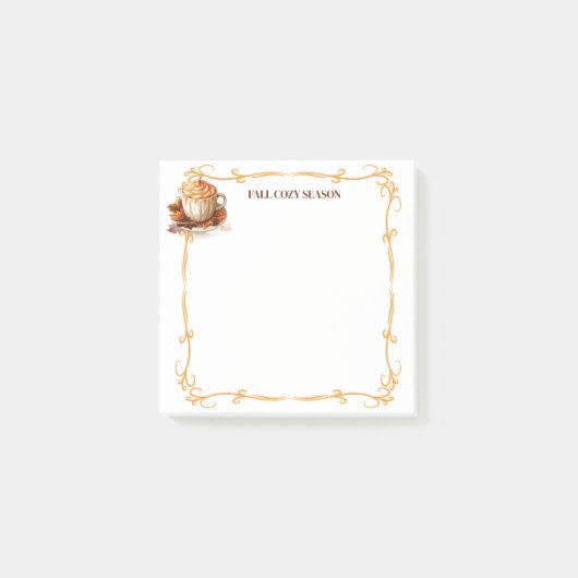 Herbstliche gemütliche Saison Post-it-Notes Post-it Klebezettel (Vorderseite)