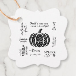 Herbstliche Geschenkanhänger & Geschenkeinschläge