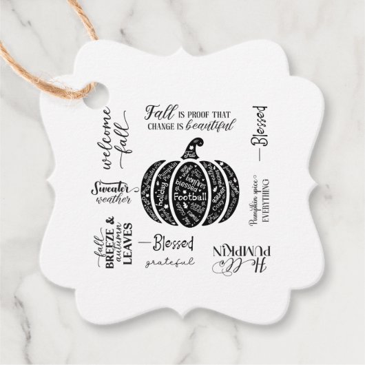 Herbstliche Geschenkanhänger & Geschenkeinschläge (Vorderseite)