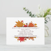 Herbstliche Geschenke Einladung (Stehend Vorderseite)