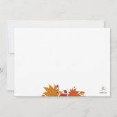 Herbstliche Geschenke Einladung (Rückseite)