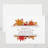 Herbstliche Geschenke Einladung (Vorne/Hinten)