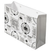Herbstliche Geschenktüte aus Papier (Vorderseite Schrägansicht)