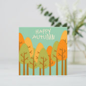 Herbstliche Grüße Flat Card (Stehend Vorderseite)