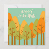Herbstliche Grüße Flat Card (Vorderseite)