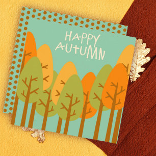 Herbstliche Grüße Flat Card