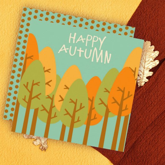 Herbstliche Grüße Flat Card