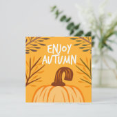 Herbstliche Grüßkarte (Stehend Vorderseite)