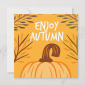 Herbstliche Grüßkarte (Vorderseite)