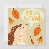 Herbstliche Grüßkarte (Vorderseite)