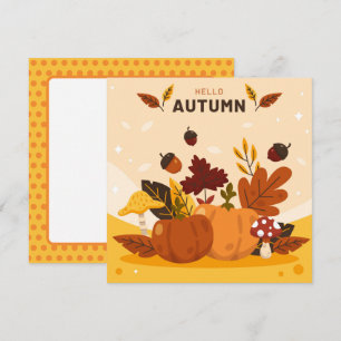 Herbstliche Grüßkarte