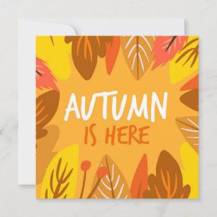 Herbstliche Grüßkarte