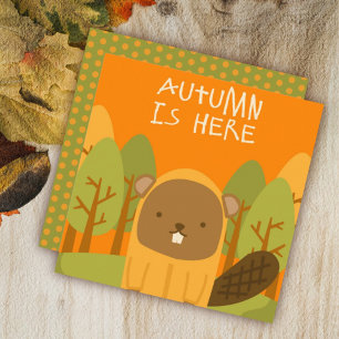 Herbstliche Grüßkarte