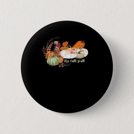 Herbstliche Halloween-Design Angepasst Button (Vorderseite)