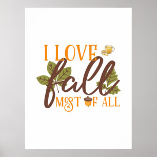 Herbstliche Heim- & Geschenk-Kollektion Poster