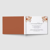 Herbstliche Herbstblätter Rustikale Land Boho Hoch Gästebuch (Voll)