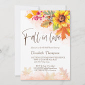 Herbstliche Herbstblätterung: Brautparty lädt ein, Einladung (Vorderseite)