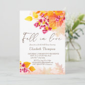 Herbstliche Herbstblätterung: Brautparty lädt ein, Einladung (Stehend Vorderseite)
