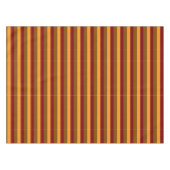 Herbstliche Herbstfarben Orange Maroon Brown Strei Tischdecke (Vorderseite (Horizontal))