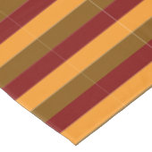 Herbstliche Herbstfarben Orange Maroon Brown Strei Tischdecke (Schrägansicht)
