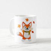 Herbstliche Herbstfox-Tasse Kaffeetasse (Vorderseite Links)