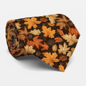 Herbstliche Herbstlaub Krawatte (Gerollt)