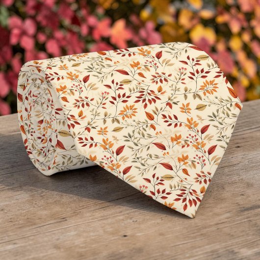 Herbstliche Herbstlaub Krawatte