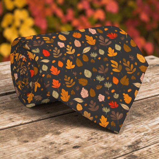 Herbstliche Herbstlaub Krawatte