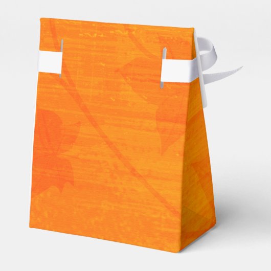 Herbstliche Herbstlaub Party Leckerei Gefälligkeit Geschenkschachtel (Rückseite)