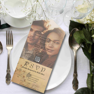 Herbstliche Herbstlaube auf der QR-Website von Cre All In One Einladung