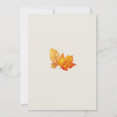 Herbstliche Herbstlaube Einladung zur Hochzeitsfei (Rückseite)