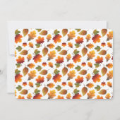 Herbstliche Herbstlaube Erntedank Abendessen Party Einladung (Rückseite)