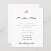 Herbstliche Herbstlaube Hochzeitseinladungen (Vorne/Hinten)