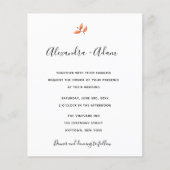 Herbstliche Herbstlaube Hochzeitseinladungen (Vorderseite)