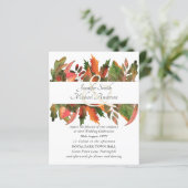 Herbstliche Herbstlaube Hochzeitsfeiern (Stehend Vorderseite)