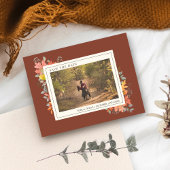 Herbstliche Herbstlaube Terracotta Wedding Foto Save The Date