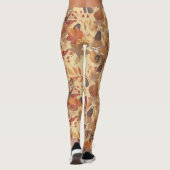 Herbstliche Herbstlaube und Beeren Leggings (Rückseite)