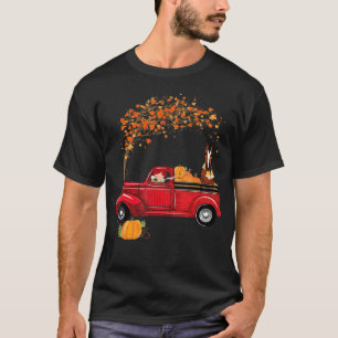 Herbstliche Herbstsaison roter LKW Pferd lustige S T-Shirt