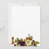 Herbstliche Herbstsonnige Herbst-Brautparty Einladung (Rückseite)