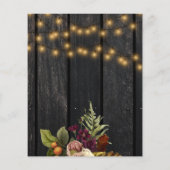 Herbstliche Herbsttagung der Baby-Dusche Flyer (Hinten)