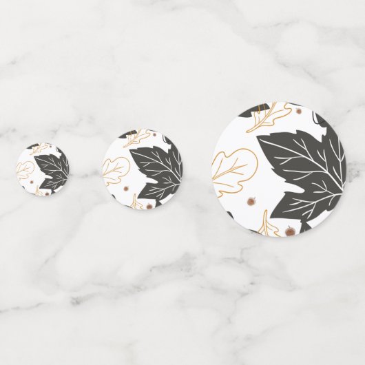 Herbstliche Herbstüberholung der Party-Tischdekora Konfetti (Vorderseiten)