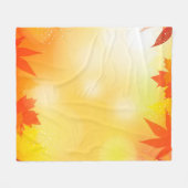 Herbstliche Hintergrundfarbe bukee fallen Natur Fleecedecke (Vorderseite (Horizontal))