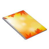 Herbstliche Hintergrundfarbe bukee fallen Natur Notizblock (Rechte Seite)