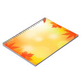 Herbstliche Hintergrundfarbe bukee fallen Natur Notizblock (Linke Seite)